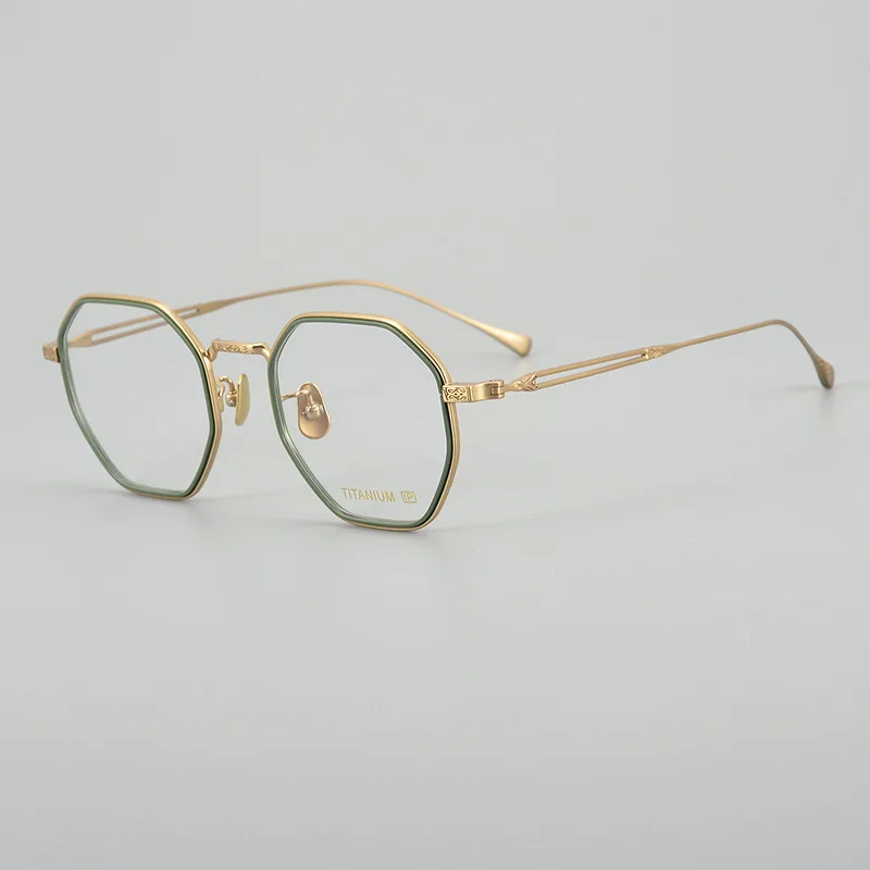 Férfiak, nők rövidlátás új ultra könnyű szemüveg, Designer márka tiszta titán szemüveg keret, Egyszerű optikai személyiség szemüveg