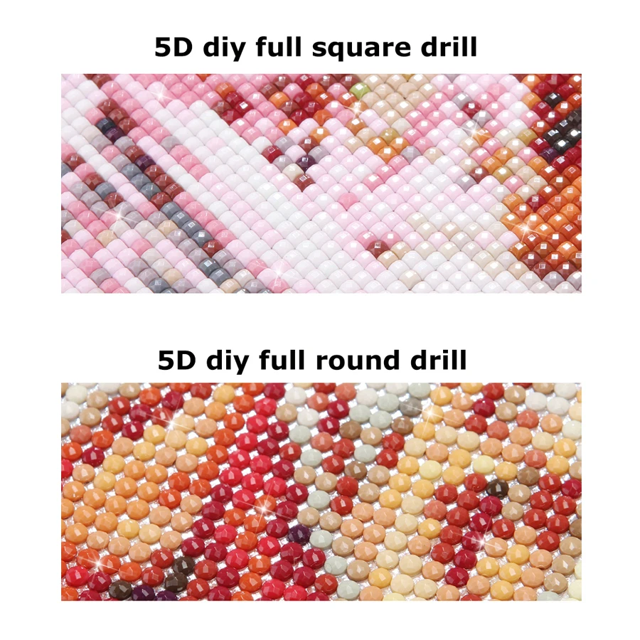 5D DIY Gyémánt Hímzés Teljes SquareRound Ház, Hegy, Gyémánt-Mozaik Festmény Sakura Virág Táj, Fali Dekor WE400