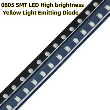 100 0805 SMT LED Nagy fényerő Sárga Fénykibocsátó Dióda