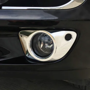 2db Chrome Kocsi, Első Ködfényszóró Lámpa Fedél Stílus legömbölyített léc Trim Porsche Macan 2014 2015 2016 2017 Tartozékok