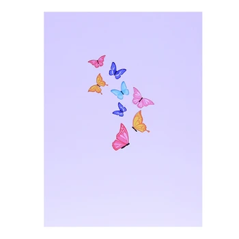 3D Pop-Up Kártya Színes a Pillangó Fa Romantikus, Kézzel készült Üdvözlőlapok Születésnapi Évforduló, Valentin-Anyák Napja