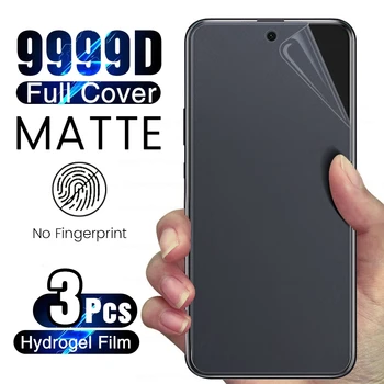 3PCS 9999D Matt Matt Lágy, Hidrogél Film Samsung Galaxy S23 S 23 Ultra Plusz 5G Anti-Ujjlenyomat Védőfólia Nem Üveg
