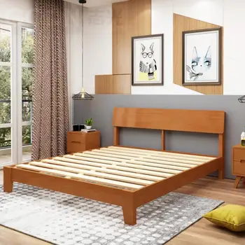 5 csillagos szálloda luxus tömör fa queen-size ágy, bútorok hálószoba szett