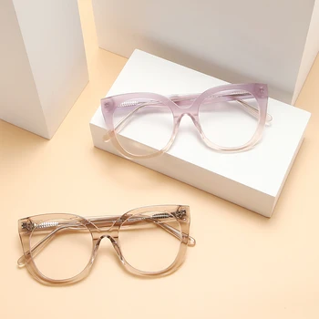 A nők Átlátszó-Acetát Szemüveg Keret Túlméretezett Tér Divat Optikai Receptet Szemüveg Trend Látvány Szemüveg VA4502
