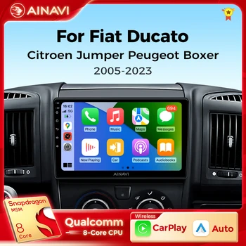 Ainavi Autórádió Fiat Ducato 2005 - 2023 Citroen Jumper Peugeot Boxer Vezeték Nélküli Carplay Android Auto Multimédia Lejátszó 2 Din