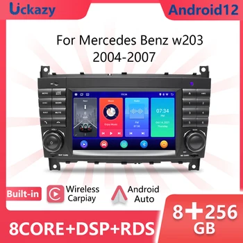 Android 12 Auto autórádió GPS Mercedes Benz W203 Vito W639 W168 Vaneo Clk W209 W210 GPS Navi Sztereó Vezeték nélküli Carplay