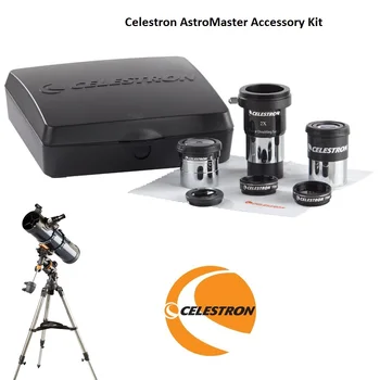 Celestron AstroMaster Tartozék Készlet Tartalmaz 2X Barlow Lencse 6mm Ploss 15mm Kellner Szemlencse #25 #80A Szűrő Hold Szűrő