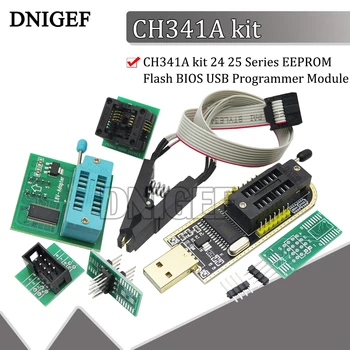 CH341A készlet 24 25 Sorozat EEPROM, Flash BIOS USB Programozó Modul SOIC8 SOP8 Teszt Klip EEPROM SOIC8 pedig 1,8 V adapter Diy Készlet