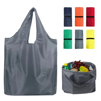 Egyszerű Újrafelhasználható táska Hordozható Összecsukható, Környezetbarát Bevásárlás Összecsukható Táska Kézitáska Shopper Táska Tok Szervező