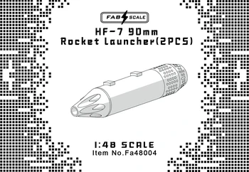 FAB FA48004 Skála 1/48 HF-7 90MM rakétavető(2 DB)KÖZÖS RÉSZ