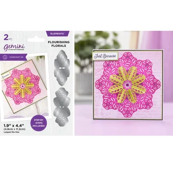 Kaleidoszkóp Origami Vágva & Domborít Virágzó Virágos Fém Vágó Keret meghal Sablonok DIY Scrapbooking papírgyártás