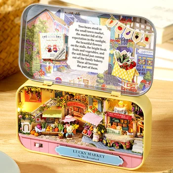 Kézzel készített DIY Mikro-Színház Mini Modell Gyermekek Kis Játékok Boutique Kreatív, Kézzel készített Anyag Csomag Kézműves ZD866
