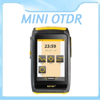 Mini OTDR Aktív Szál Élő Teszt 1550nm 20dB Optikai Reflectometer érintőképernyő OPM VFL OLS Rost Teszter érintőképernyő