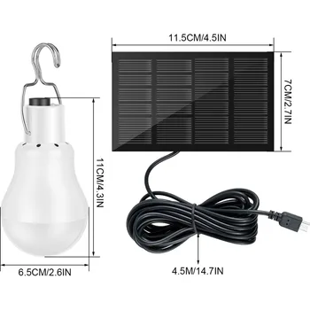 napelemes lámpa kültéri világítás vízálló napenergia izzó lógó lámpa kerti napelemes led-es lámpák kültéri hordozható sátor lámpa kemping lámpa