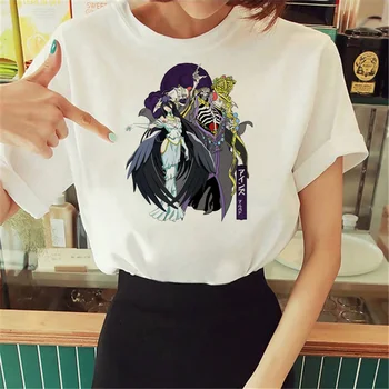 Overlord tshirt nők Y2K manga póló női komikus streetwear ruházat