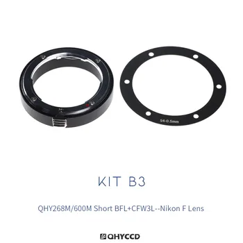 QHYCCD-Nikon Port TÜKÖRREFLEXES Objektív Adapter Gyűrű Készlet, B3, M54