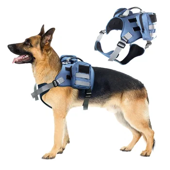Taktikai Kutya Hám Közepes testű Kutyáknak Állítható Hám Oxford Szövet, Képzés, Gyaloglás Katonai Hám Kutyák Tartozékok