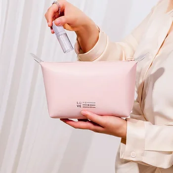 Utazási divat gombóc kozmetikai táska ins szél PU kozmetikai szervező táska utazási vízálló kézi mosás táska