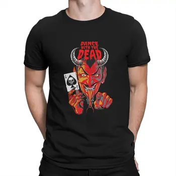 Vicces Népszerű Duó, Az Egyesült Államokban T-Shirt Férfi Gallér Tiszta Pamut póló Tánc A Halott Rövid Ujjú