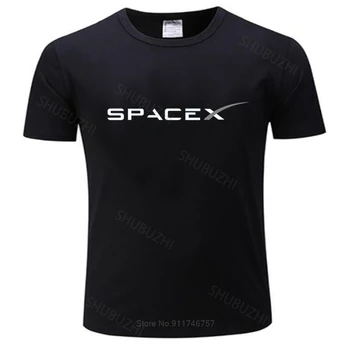 Új SPACEX TÉR X LOGÓ ELON Design Póló nyári divat, póló, férfi pamut felsők euro méret fiúk ajándékok