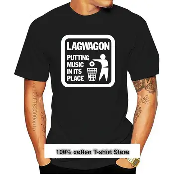 ˇ Nuevo 2021! Lagwagon-Camiseta Punk Rock con Logó Egyszerű, negra y blanca, XS-3XL