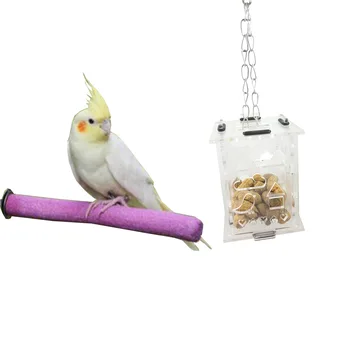 Papagájok Táplálkozás Játékok Élelmiszer Etető Madár Lóg Táplálkozási Lánc Kezeli Etetés élelmiszer Doboz Madár Kalitka Kellékek