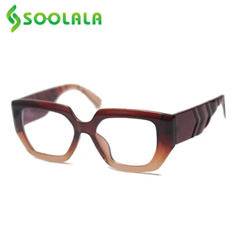 SOOLALA 2023 Nők Nagyító Presbyopic Olvasó Szemüveg Anti Kék Fény Számítógép Tiszta Lencse Női Osztály Szemüveg +0.5-4.0